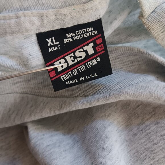 XL Vintage Single Stitch T-shirt Church Calvary Assembly God" USA 1990's Gray - Picture 5 of 5